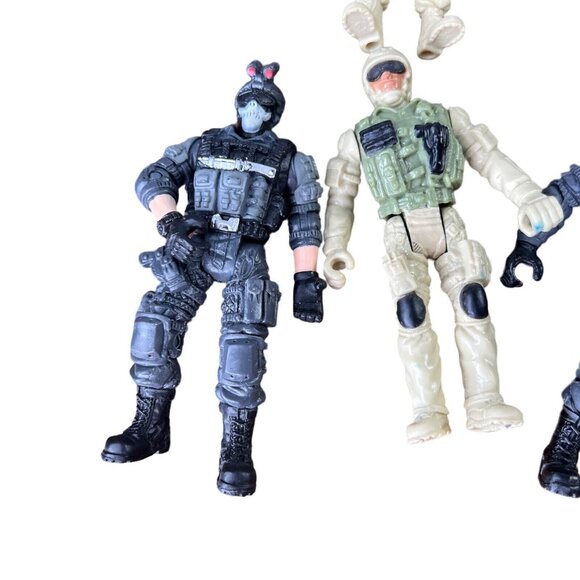 Lot of 9 Military Soldiers 4” Combat Action Figures Chap Mei Wuh Tung Unbranded - Picture 4 of 15